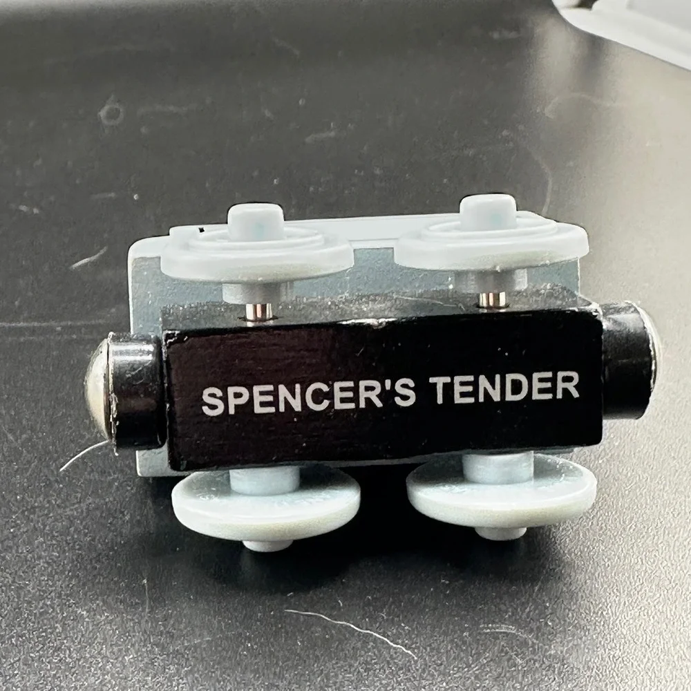 Thomas Wooden Railway Spencer's Tender Silver Coal Car 2003 Learning Curve Train